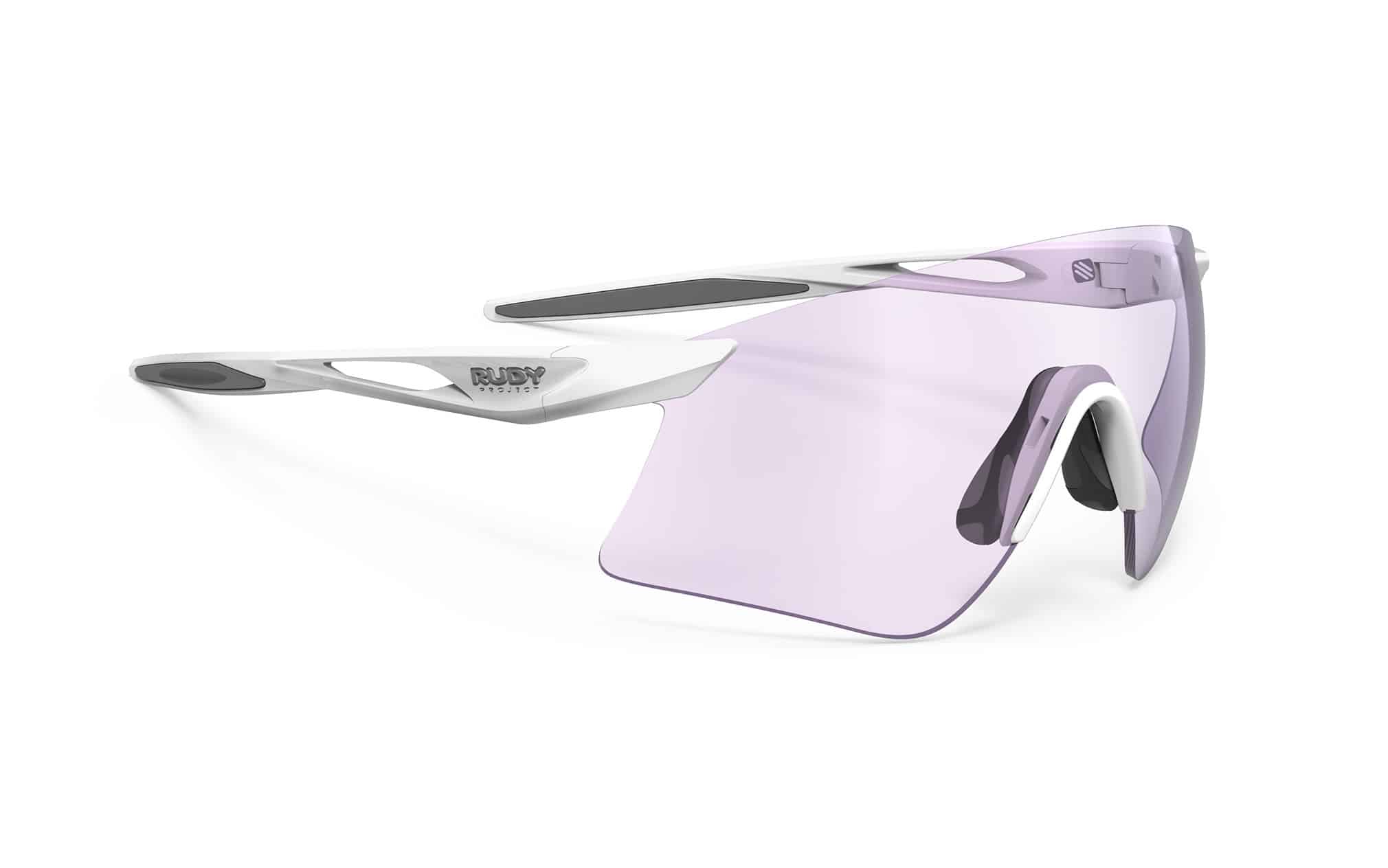 Top Vélo | RUDY PROJECT Astral Sphere White Gloss ImpactX Photochromic 2 Laser Purple