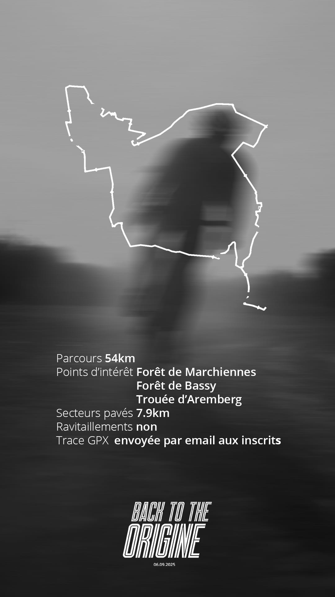 Top Vélo | Evenement Gravel Back to the Origine Parcours 54km