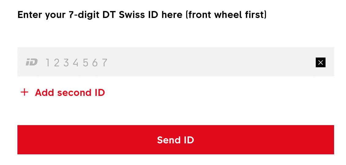 Rappel DT Swiss_ID à 7 Chiffres