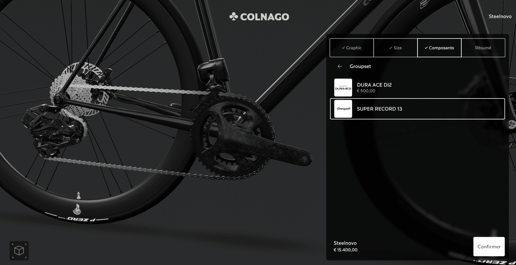 Top Vélo | Colnago Steelnovo Configurateur 2026 Groupe Campa scaled