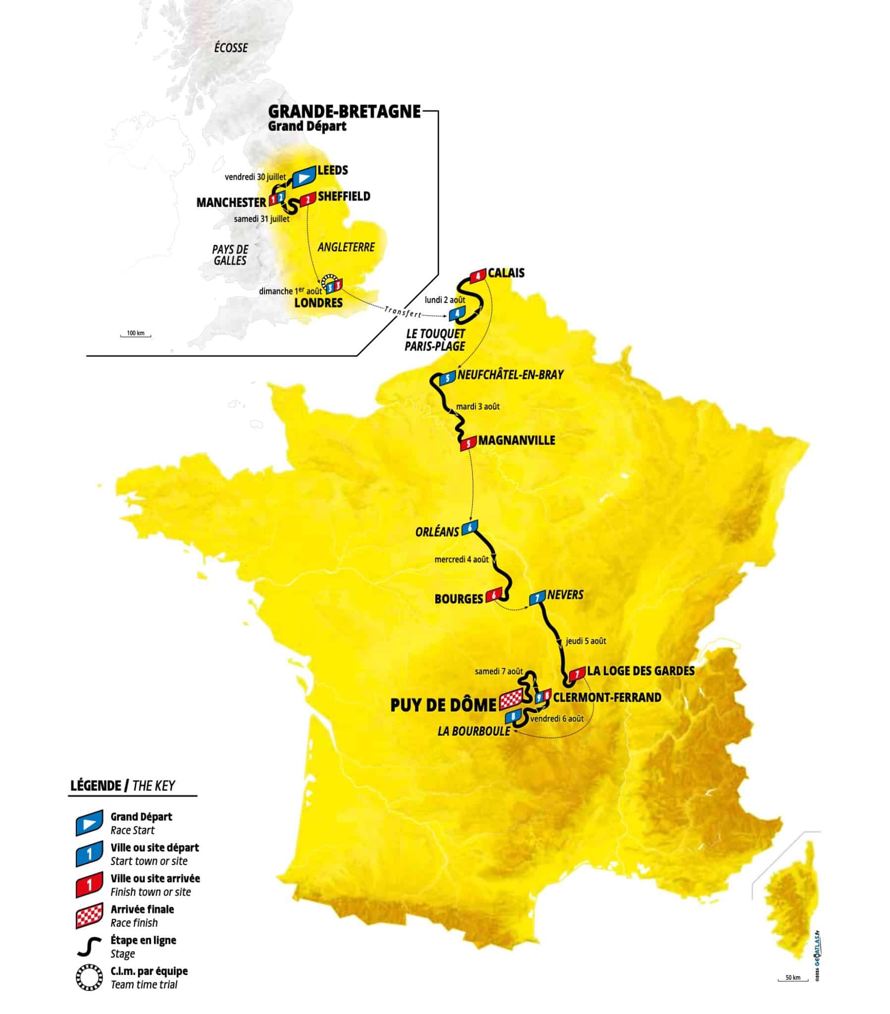 Parcours Tour de France femme 2027